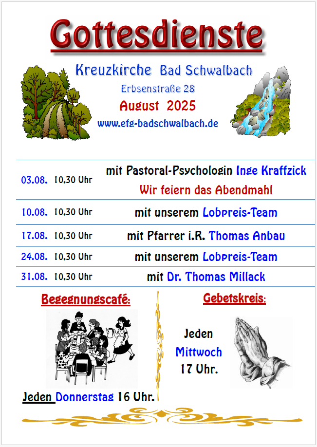 Predigtkalender EFG Bad Schwalbach